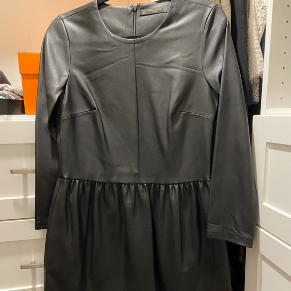 Zara pleather dress - Picture 1 of 2
